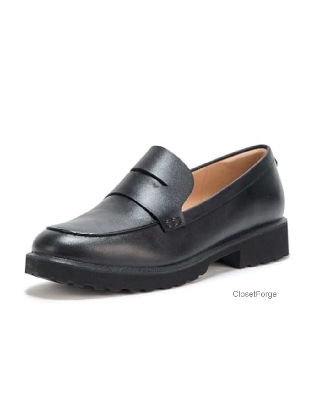 Women's Leather Penny Loafers Slip-On Business Casual Comfortable Flats
